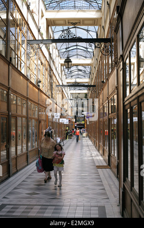 Passage du Grand Cerf, Paris. Stockfoto