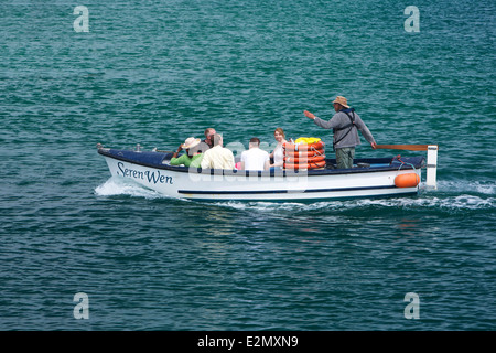 Fähre Boot Barmouth Hafen Gwynedd Wales UK Stockfoto