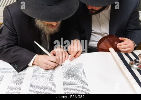 Siyum Sefer Torah Stockfoto