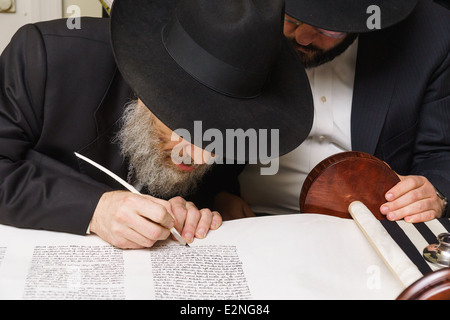 Siyum Sefer Torah Stockfoto