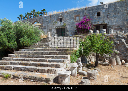 Die Saint John Knights Castle (oder Nerantzia) auf der Insel Kos in Griechenland Stockfoto