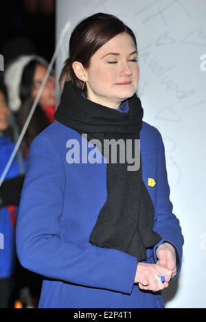 'IF - genug Nahrung für alle' Twitter-Charity-Kampagne-Launch-Event im Somerset House - Ankünfte statt.  Mitwirkende: Bonnie Wright wo: London, Vereinigtes Königreich bei: 23. Januar 2013 Stockfoto