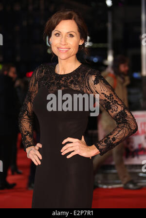 Die Europa-Premiere von "Ich geben es ein Jahr" - Ankünfte London, England - 24.01.13 Featuring: Minnie Driver wo: London, Vereinigtes Königreich bei: 24. Januar 2013 Stockfoto