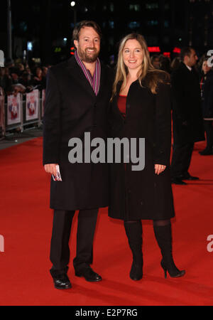 Die Europa-Premiere von "Ich geben es ein Jahr" - Ankünfte London, England - 24.01.13 Featuring: David Mitchell, Victoria Coren Where: London, Vereinigtes Königreich bei: 24. Januar 2013 Stockfoto