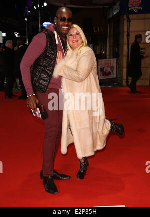 Die Europa-Premiere von "ich geben es ein Jahr"-Ankünfte Featuring: Vanessa Feltz, Ben Ofoedu Where: London, Vereinigtes Königreich bei: 24. Januar 2013 Stockfoto
