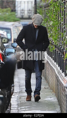 David Beckham Kensington mit heraus gesehen: David Beckham Where: London, Vereinigtes Königreich bei: 31. Januar 2013 Stockfoto