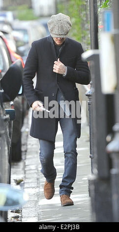 David Beckham Kensington mit heraus gesehen: David Beckham Where: London, Vereinigtes Königreich bei: 31. Januar 2013 Stockfoto