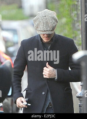 David Beckham Kensington mit heraus gesehen: David Beckham Where: London, Vereinigtes Königreich bei: 31. Januar 2013 Stockfoto