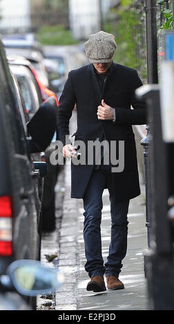 David Beckham Kensington mit heraus gesehen: David Beckham Where: London, Vereinigtes Königreich bei: 31. Januar 2013 Stockfoto