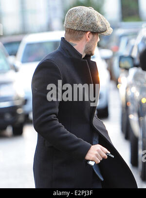 David Beckham Kensington mit heraus gesehen: David Beckham Where: London, Vereinigtes Königreich bei: 31. Januar 2013 Stockfoto