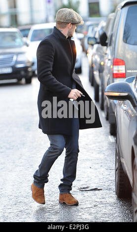 David Beckham Kensington mit heraus gesehen: David Beckham Where: London, Vereinigtes Königreich bei: 31. Januar 2013 Stockfoto