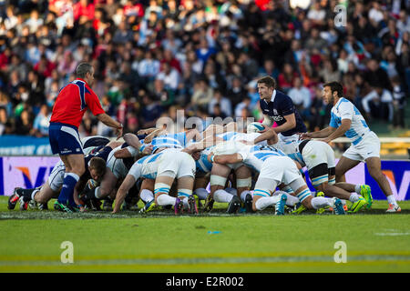 Cordoba, Argentinien. 20. Juni 2014. Test Match Argentinien gegen Schottland während der freundliche internationale match bei Estadio Mario Alberto Kempes, Córdoba, Argentinien. Bildnachweis: Aktion Plus Sport/Alamy Live-Nachrichten Stockfoto