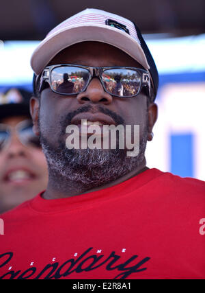 Die 2013 Modell Beachvolleyball-Turnier am Lummus Park mit: Cedric the Entertainer wo: Miami Beach, Florida, Vereinigte Staaten, wann: 9. Februar 2013 Stockfoto