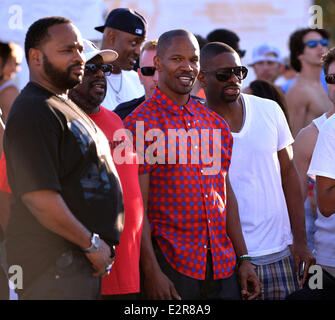 Die 2013 Modell Beachvolleyball-Turnier am Lummus Park mit: Jamie Foxx, Cedric the Entertainer, DJ Irie wo: Miami Bea Stockfoto