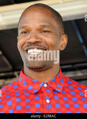 Die 2013 Modell Beachvolleyball-Turnier am Lummus Park mit: Jamie Foxx Where: Miami Beach, Florida, Vereinigte Staaten, wann: 9. Februar 2013 Stockfoto