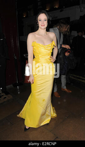 Die Weinstein Company-Post-BAFTA-Party im LouLou ist Featuring: Andrea Riseborough Where: London, Vereinigtes Königreich bei: 10. Februar 2013 Stockfoto