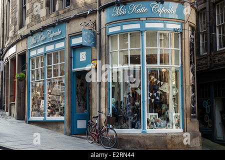 Miss Katie Cupcake-Geschenk-Shop auf Altstadt Cockburn Street, Edinburgh Stockfoto