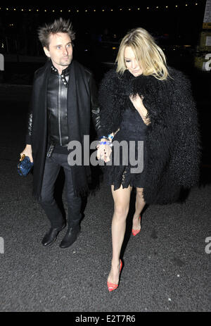 Die BRIT Awards 2013 - Warner Brothers-Party statt, bei dem Savoy Parlour Zimmer - Anreise mit: Matthew Bellamy, Kate Hudson wo: London, Vereinigtes Königreich bei: 20. Februar 2013 Stockfoto