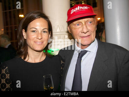 Motor Sport Magazin 2013 Hall Of Fame statt an der Königlichen Opernhaus - innen mit: Birgit Lauda, Niki Lauda wo: London, Vereinigtes Königreich bei: 25. Februar 2013 Stockfoto