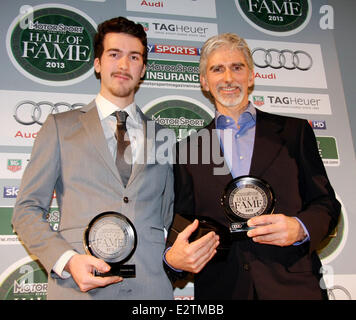 Motor Sport Magazin 2013 Hall Of Fame statt an der Königlichen Opernhaus - innen mit: Damon Hill, Josh Hill wo: London, Un Stockfoto