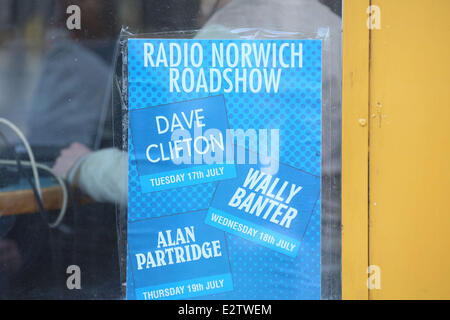 "Alan Partridge: The Movie" Norwich City Centre mit Dreharbeiten: Atmosphäre wo: Norfolk, Großbritannien: 28. Februar 2013 Stockfoto