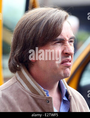 "Alan Partridge: The Movie" Norwich City Centre mit Dreharbeiten: Steve Coogan Where: Norfolk, Großbritannien: 28. Februar 2013 Stockfoto