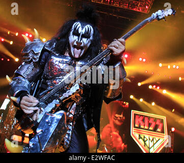 KISS live auf Allphones Arena Featuring durchzuführen: küssen wo: Sydney, Australien bei: 10. März 2013 Stockfoto