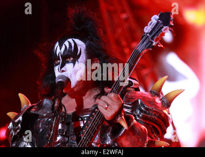 KISS live auf Allphones Arena Featuring durchzuführen: küssen wo: Sydney, Australien bei: 10. März 2013 Stockfoto