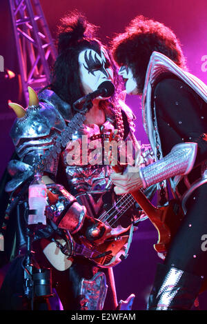 KISS live auf Allphones Arena Featuring durchzuführen: küssen wo: Sydney, Australien bei: 10. März 2013 Stockfoto