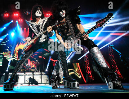 KISS live auf Allphones Arena Featuring durchzuführen: küssen wo: Sydney, Australien bei: 10. März 2013 Stockfoto