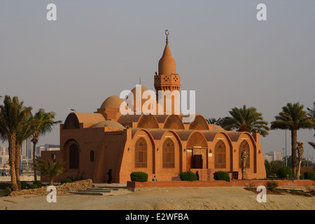 Moschee auf der Corniche, Jeddah, Saudi Arabien Stockfoto