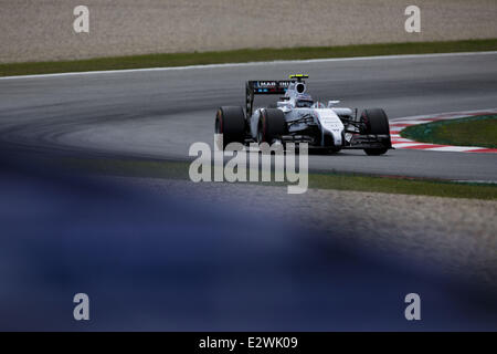 Spielberg, Österreich. 21. Juni 2014. VALTTERI BOTTAS Finnlands und Williams Martini Racing fährt während des Qualifyings der Formel 1 österreichischen Grand Prix 2014 in Spielberg, Österreich. Bildnachweis: James Gasperotti/ZUMA Wire/ZUMAPRESS.com/Alamy Live-Nachrichten Stockfoto