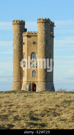 Broadway Tower ist eine Capability Brown Torheit befindet sich nahe dem Dorf Broadway in den Cotswolds, Worcestershire, England, UK Stockfoto