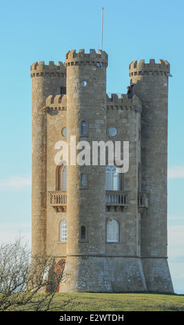 Broadway Tower ist eine Capability Brown Torheit befindet sich nahe dem Dorf Broadway in den Cotswolds, Worcestershire, England, UK Stockfoto