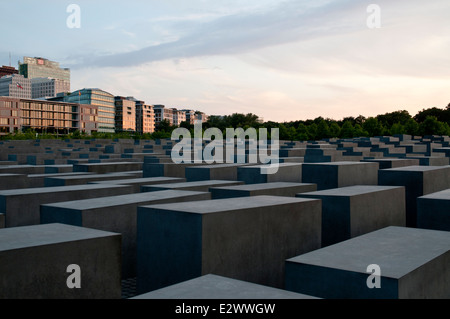 Denkmal für die ermordeten Juden Europas (Denkmal Für Die Ermordeten Juden Europas), Berlin, Deutschland Stockfoto