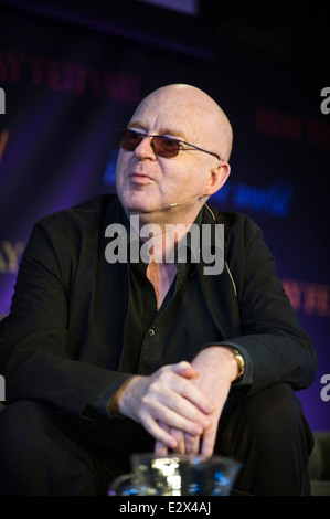 Alan McGee ehemaligen Plattenfirma Besitzer Musiker & Manager sprechen über das Leben in der Musikbranche, Hay Festival 2014 © Jeff Morgan Stockfoto