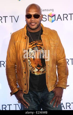 Samsung Frühling Launch Event findet statt am Museum of American Finance an der Wall Street Manhattan mit: Flo Rida wo Stockfoto