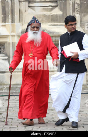 Justin Welby thront als 105. Erzbischof von Canterbury an Canterbury Kathedrale Featuring: Atmosphäre wo: Kent, Großbritannien: 21. März 2013 Stockfoto