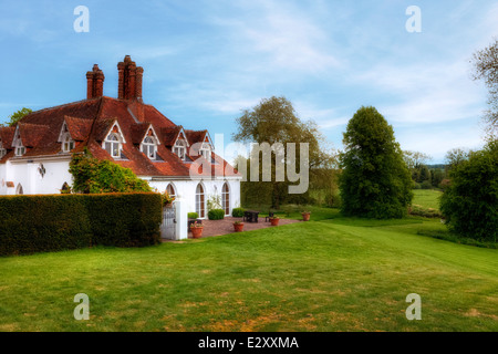 Houghton Lodge, Stockbridge, Hampshire, England, Vereinigtes Königreich Stockfoto