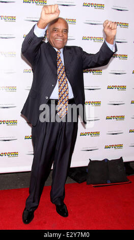 Broadway Motown: The Musical Familienabend Feier Lunt Fontanne Theatre, Ankünfte Featuring: Berry Gordy wo: New York, Vereinigte Staaten von Amerika bei: 5. April 2013 Stockfoto