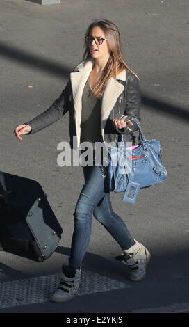 Pauline Ducruet kehrt nach Paris zurück, nach Ostern Pause Featuring: Pauline Ducruet Where: Paris, Frankreich bei: 12. April 2013 Stockfoto