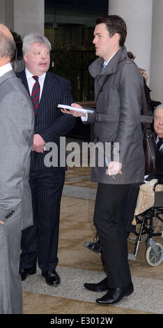 Politiker und Dignität besuchten die zeremonielle Beerdigung der ehemalige britische Premierminister Baroness Thatcher geboren Margaret Hilda Roberts am 13. Oktober 1925, in Grantham, England, Thatcher wurde zu einem der einflussreichsten Persönlichkeiten des 20. Jahrhunderts af Stockfoto