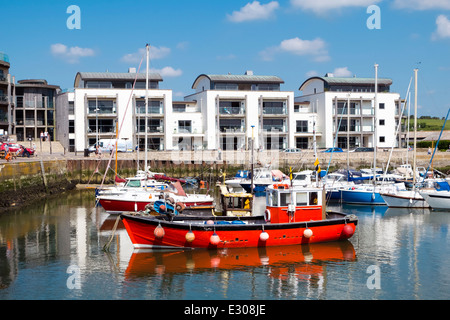 Hafen Sie bei West Bay in der Nähe von Bridport, Dorset, UK. Stockfoto