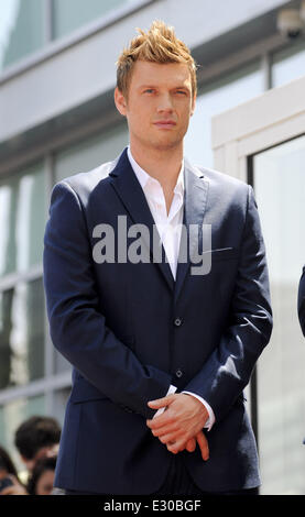 Die Backstreet Boys sind mit auf der Hollywood Walk of Fame mit einem Stern geehrt: Nick Carter, The Backstreet Boys wo: Los Angeles, California, Vereinigte Staaten von Amerika bei: 22. April 2013 Stockfoto