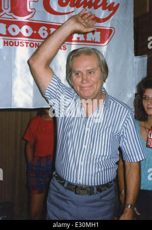 George Jones Archiv Fotos Featuring: George Jones wo: Houston, Texas, USA als: 17. April 1986 Stockfoto