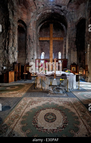 Innere des orthodoxen Dschwari-Kloster in der Nähe von Tbilisi über Mzcheta in Georgien Stockfoto