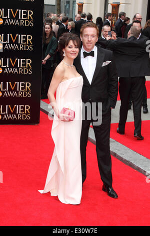 Laurence Olivier Awards 2013 statt an der Königlichen Opernhaus - Ankünfte mit: Damian Lewis, Helen McCrory Where: London, Stockfoto