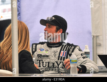 Patrick Dempsey konkurriert in American Le Mans Series (ALMS) bei Mazda Laguna Seca Raceway Featuring: Patrick Dempsey wo: Monterey, Kalifornien, USA bei: 9. Mai 2013 Stockfoto