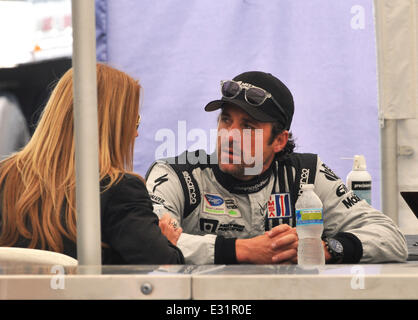 Patrick Dempsey konkurriert in American Le Mans Series (ALMS) bei Mazda Laguna Seca Raceway Featuring: Patrick Dempsey wo: Mo Stockfoto