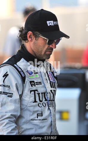 Patrick Dempsey konkurriert in American Le Mans Series (ALMS) bei Mazda Laguna Seca Raceway Featuring: Patrick Dempsey wo: Monterey, Kalifornien, USA bei: 9. Mai 2013 Stockfoto